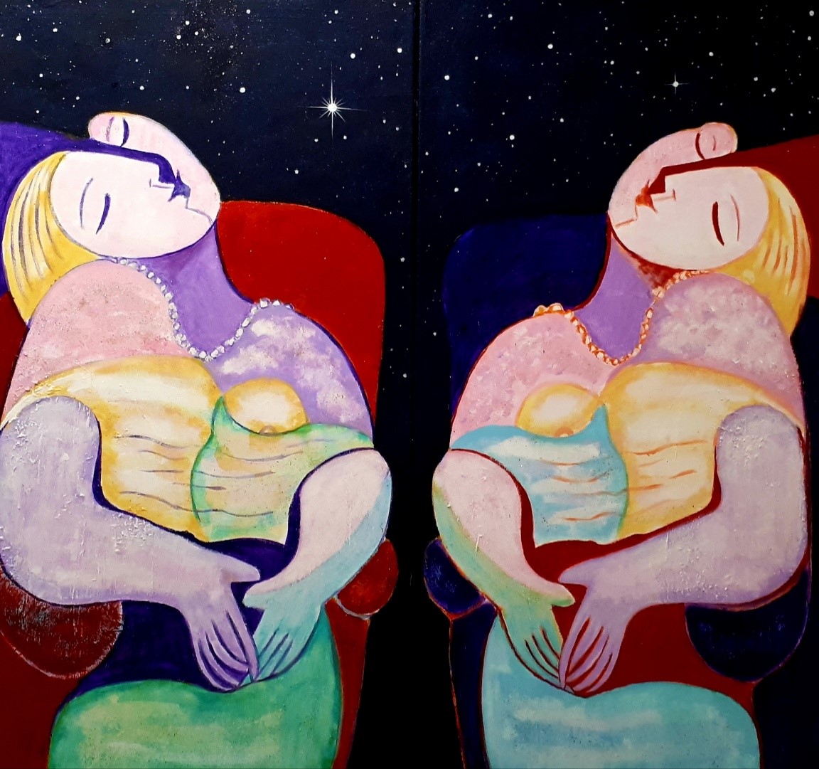 Playing with Picasso 100-100 cm